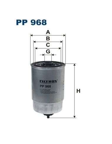 Filtro combustible Filtron PP 968 - FILTRO DE COMBUSTIBLE FILTRON
