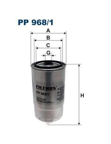 Filtro combustible Filtron PP 968/1 - FILTRO DE COMBUSTIBLE FILTRON