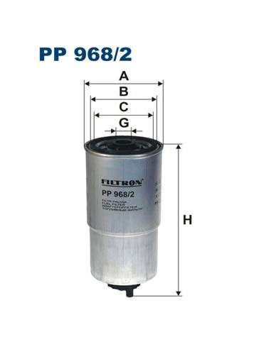 Filtro combustible Filtron PP 968/2 - FILTRO DE COMBUSTIBLE FILTRON