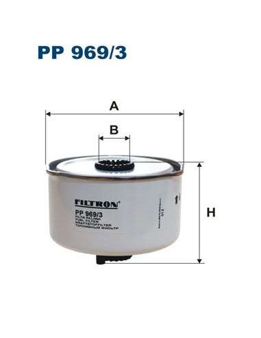 Filtro combustible Filtron PP 969/3 - FILTRO DE COMBUSTIBLE FILTRON