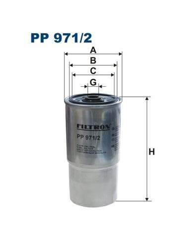 Filtro combustible Filtron PP 971/2 - FILTRO DE COMBUSTIBLE FILTRON