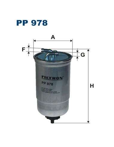 Filtro combustible Filtron PP 978 - FILTRO DE COMBUSTIBLE FILTRON