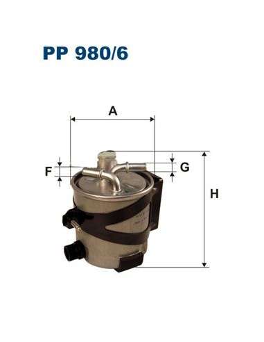 Filtro combustible Filtron PP 980/6 - FILTRO DE COMBUSTIBLE FILTRON