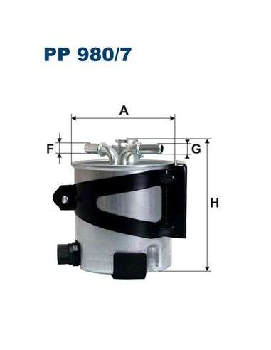 Filtro combustible Filtron PP 980/7 - FILTRO DE COMBUSTIBLE FILTRON