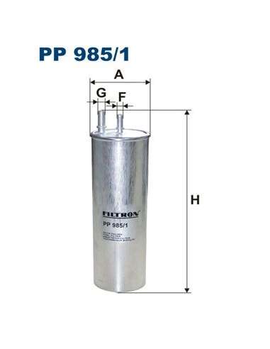 Filtro combustible Filtron PP 985/1 - FILTRO DE COMBUSTIBLE FILTRON