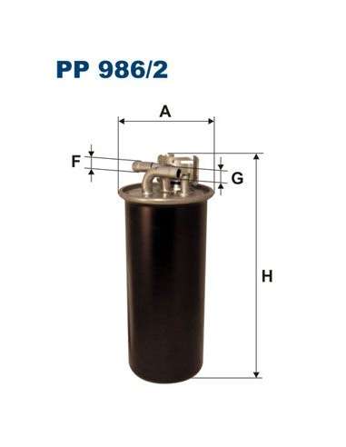 Filtro combustible Filtron PP 986/2 - FILTRO DE COMBUSTIBLE FILTRON