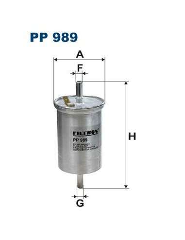Filtro combustible Filtron PP 989 - FILTRO COMBUSTIBLE FILTRON