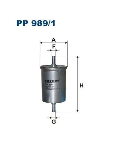 Filtro combustible Filtron PP 989/1 - FILTRO DE COMBUSTIBLE FILTRON