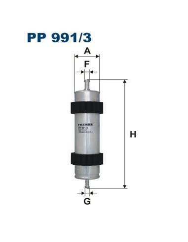 Filtro combustible Filtron PP 991/3 - FILTRO DE COMBUSTIBLE FILTRON