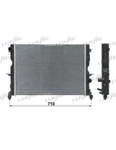 Radiador, refrigeración del motor Frig Air 0101.3049 - RAD. LANDROVER DISCOVERY 2.5 TD 99+ +AC M/A DIEDERICHS Climate