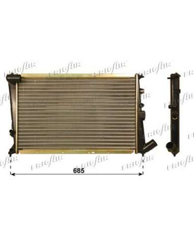 Radiador, refrigeración del motor Frig Air 0103.3088 - RAD. CITROEN XANTIA 1.6 - 1.8 - 2.0 93+ DIEDERICHS Climate