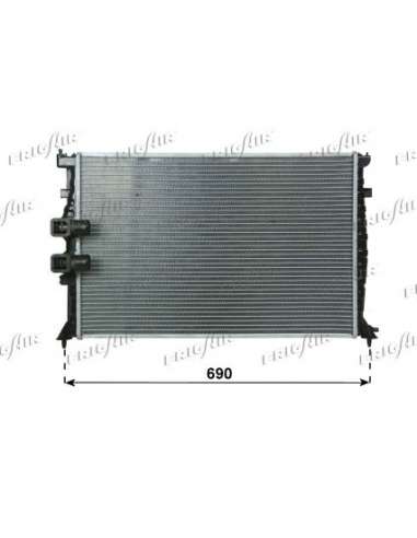 Radiador, refrigeración del motor Frig Air 0103.3091 - RAD. CITROEN XANTIA 2.1 D-3.0 BZ MT DIEDERICHS Climate