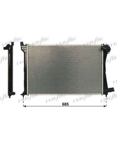 Radiador, refrigeración del motor Frig Air 0103.3097 - RAD. CITROEN XANTIA 2.0 HDI 109 HP DIEDERICHS Climate