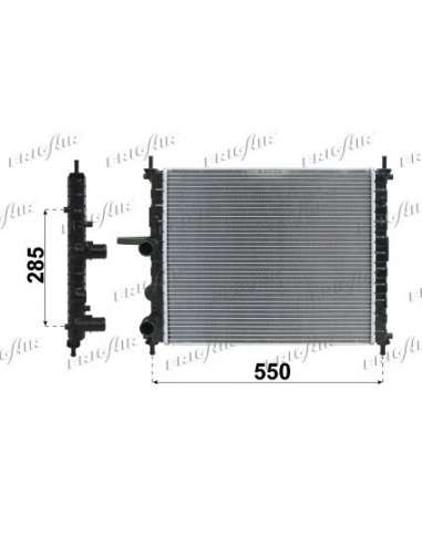 Radiador, refrigeración del motor Frig Air 0104.3088 - RAD. FIAT BRAVO/A 1.4-1.6-MAREA 1.6 16V
