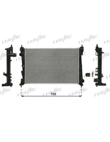 Radiador, refrigeración del motor Frig Air 0104.3129 - RAD. FIAT GR.PUNTO/OPEL CORSA D 1.3 D 90HP