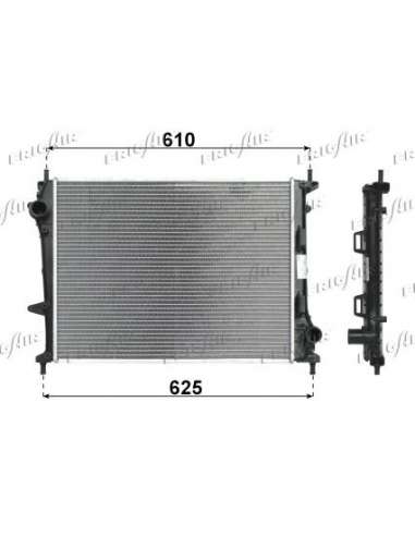 Radiador, refrigeración del motor Frig Air 0104.3141 - RAD. FIAT MULTIPLA 1.9 JTD REST 8/0 4+