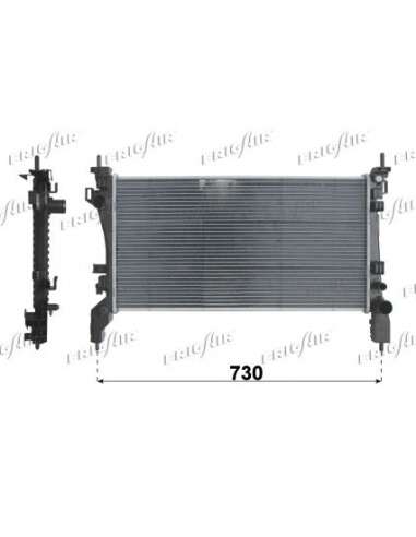 Radiador, refrigeración del motor Frig Air 0104.3159 - RAD. FIAT FIORINO 1.3 MJ +AC