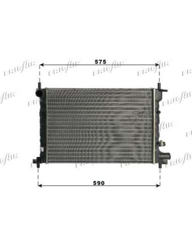 Radiador, refrigeración del motor Frig Air 0105.3063 - RAD. FORD FIESTA 1.2-1.4 95+ A/C
