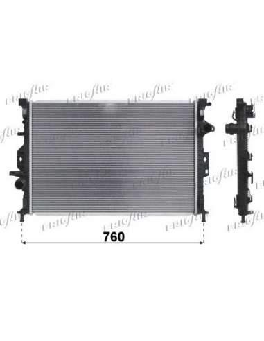 Radiador, refrigeración del motor Frig Air 0105.3107 - RAD. FORD MONDEO IV - VOLVO S80 II- V70 III-XC70 II
