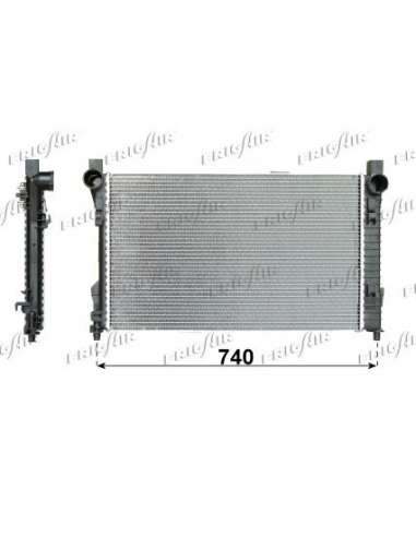 Radiador, refrigeración del motor Frig Air 0106.3086 - RAD. MERCEDES W203 - C CLASS 270CDI M/A