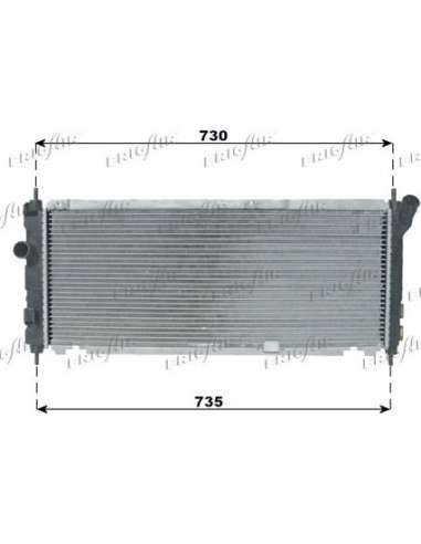 Radiador, refrigeración del motor Frig Air 0107.3043 - RAD. OPEL CORSA B 1.2-1.4-1.6 A/C