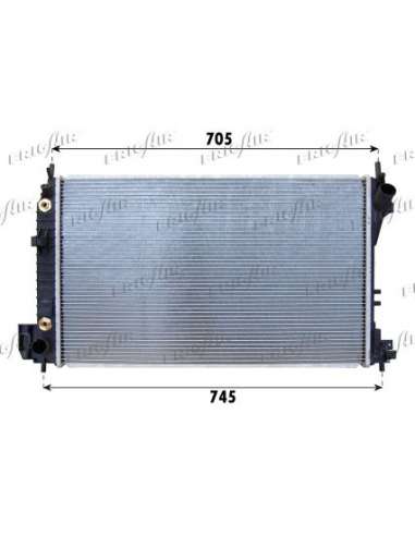 Radiador, refrigeración del motor Frig Air 0107.3079 - RAD. OPEL VECTRA C-SIGNUM-FIAT CROM A 1.8+ A/T 03+