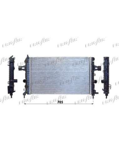 Radiador, refrigeración del motor Frig Air 0107.3087 - RAD. OPEL ASTRA H 1.6 - 1.8 140Hp + /- AC
