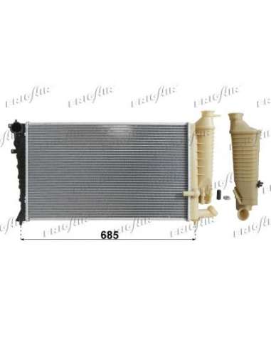 Radiador, refrigeración del motor Frig Air 0108.2055 - RAD. PEUGEOT 306 TD 93+97 CITROEN Z X 1.9 TD 93+