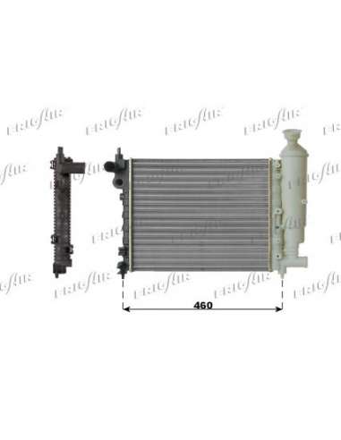 Radiador, refrigeración del motor Frig Air 0108.2067 - RAD. PEUGEOT 106 I 1.0-1.1-1.4