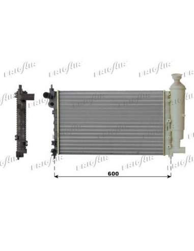 Radiador, refrigeración del motor Frig Air 0108.2068 - RAD. PEUGEOT 106 I 1.3-1.4-1.6 A/C