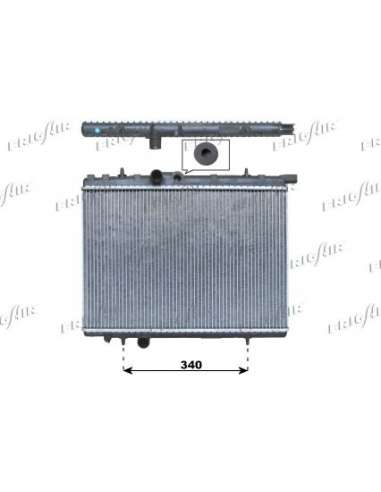 Radiador, refrigeración del motor Frig Air 0108.3036 - RAD. PEUGEOT 206 1.9D 98+