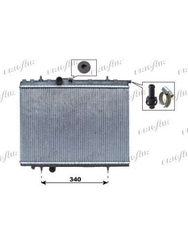 Radiador, refrigeración del motor Frig Air 0108.3072 - RAD. PEUGEOT 206 1.9D 98+