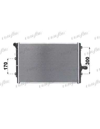 Radiador, refrigeración del motor Frig Air 0110.3066 - RAD. AUDI A3 II - VW GOLF V 2.0TDI- 2.0TFSI +/- M/A