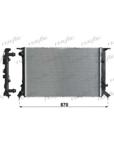 Radiador, refrigeración del motor Frig Air 0110.3142 - RAD. AUDI A4-A5 1.8 TFSI-2.0 TFSI-2 .0 TDI MT 08+