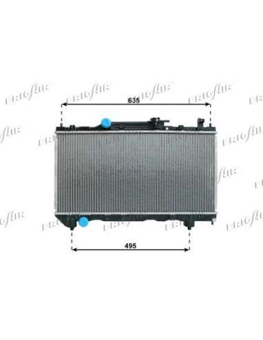 Radiador, refrigeración del motor Frig Air 0115.3097 - RAD. TOYOTA AVENSIS 1.6/1.8 97/00