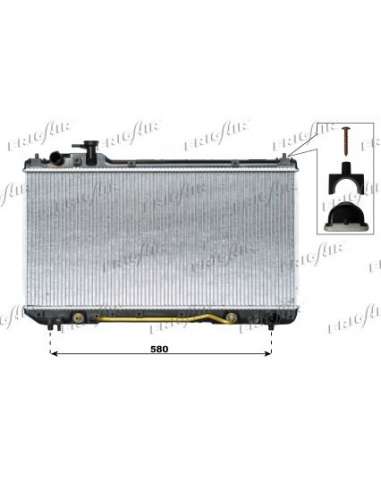 Radiador, refrigeración del motor Frig Air 0115.3105 - RAD. TOYOTA RAV 4 94+00 A/T