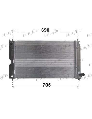 Radiador, refrigeración del motor Frig Air 0115.3143 - RAD. TOYOTA COROLLA E12 1.4 D4D 04+ - UK PROD
