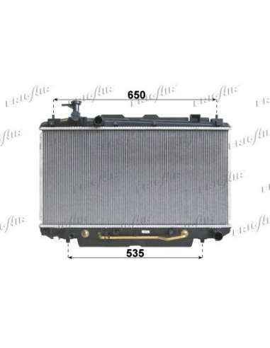 Radiador, refrigeración del motor Frig Air 0115.3169 - RAD. TOYOTA RAV 4 II 01+ 1.8 AT