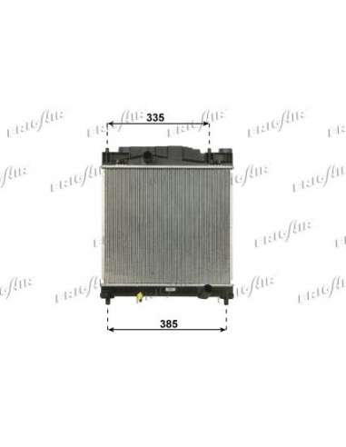 Radiador, refrigeración del motor Frig Air 0115.3184 - RAD. TOYOTA IQ 1.0 - 1.3
