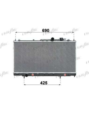 Radiador, refrigeración del motor Frig Air 0118.3018 - RAD. CHRYSLER SEBRING - MITSUBISHI ECLIPSE AT