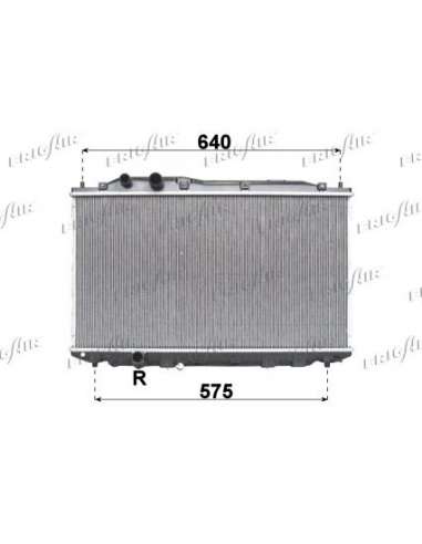 Radiador, refrigeración del motor Frig Air 0119.3022 - RAD. HONDA CIVIC VII 06+ 1.8 Bz