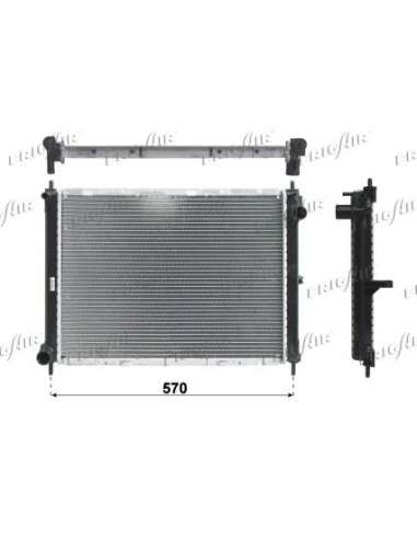 Radiador, refrigeración del motor Frig Air 0121.3024 - RAD. NISSAN MICRA K12 03+ 1.5 DCI 8 2HP +5/05