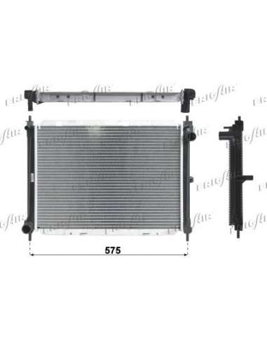 Radiador, refrigeración del motor Frig Air 0121.3026 - RAD. NISSAN MICRA K12 1.5 DCI 82HP 06/05+