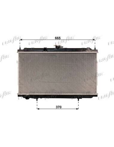 Radiador, refrigeración del motor Frig Air 0121.3053 - RAD. NISSAN ALMERA N16 03+ 1.5Bz-1. 5D-1.8Bz MT