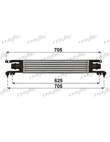 Radiador de aire de admisión Frig Air 0707.3013 - INT. OPEL CORSA D 1.3 CDTI 66 KW DIEDERICHS Climate