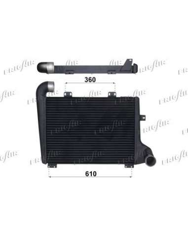 Radiador de aire de admisión Frig Air 0709.3008 - INT. RENAULT TRUCKS MIDLINER M 210- 230-250 DIEDERICHS Climate