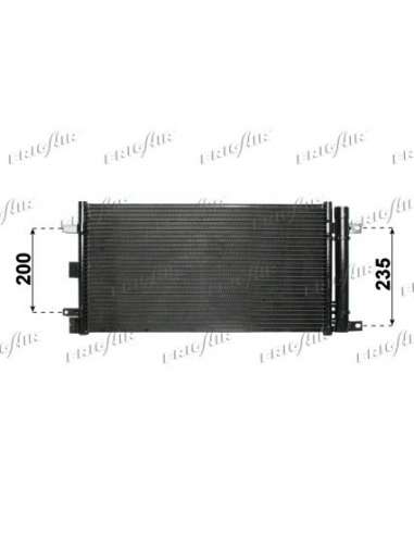 Condensador, aire acondicionado Frig Air 0804.2067 - COND. FIAT DOBLO REST.05 1.4-1.6 BI POWER