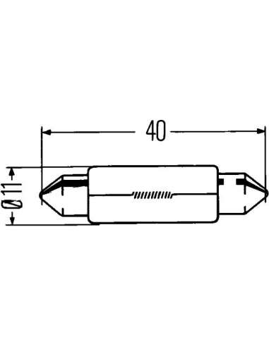 Lámpara, iluminación de guantera Hella 8GM 002 091-131 -  EXTINGUIDA  8GM002091-131 LAMPARA K 12V 10W base type