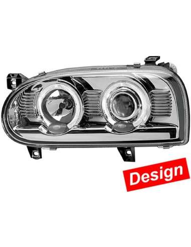 Faro principal Der. Hella 1AL 009 213-021 -  EXTINGUIDA  1AL009213-021 FARO DER. CELIS VW GO