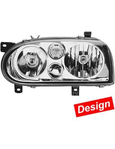 Faro principal Der. Hella 1DJ 008 187-021 - 12767 FARO GOLF III DC